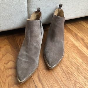 Marc Fisher LTD Suede Booties, Taupe